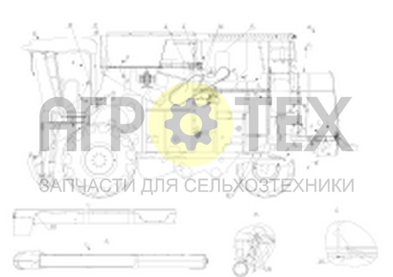 Коммуникации электрические агрегата молотильного (142.10.01.000-13) (№0 на схеме)